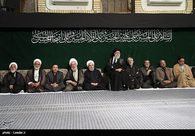 مراسم التاسع من محرم الحرام بحضور قائد الثورة الإسلامیة