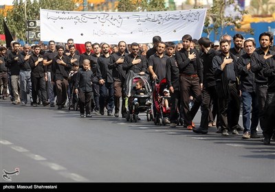 عزاداری تاسوعای حسینی در غرب تهران