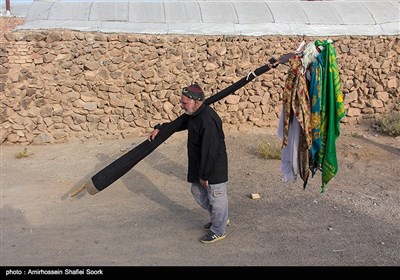 مراسم پرسه زنی در روستای سورک میبد - یزد 