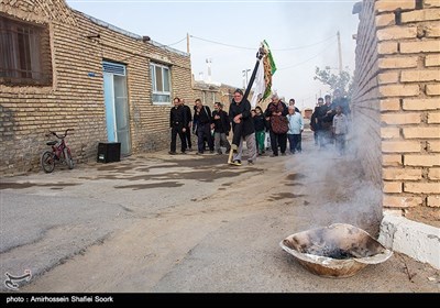 مراسم پرسه زنی در روستای سورک میبد - یزد 
