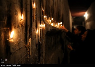 آیین شمع زنی شب عاشورا در بوشهر