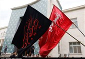 عزاداری هیئتهای "شاه حسینگویان" تبریز در محوطه استانداری آذربایجان شرقی