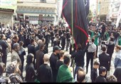 قزوین یکپارچه ماتم و عزاست؛ طنین شور حسینی در دیار مینودری