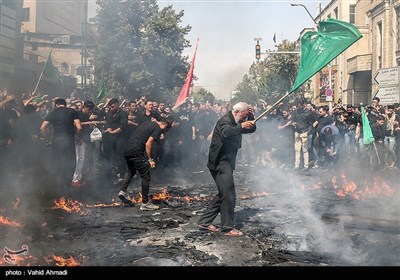 خیمه سوزان ظهر عاشورا - چهار راه گلوبندک تهران