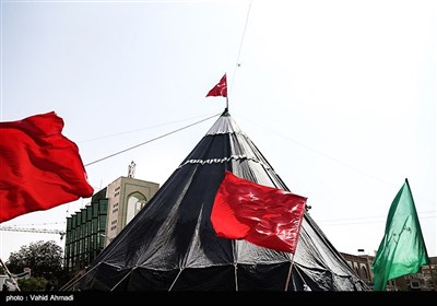 خیمه سوزان ظهر عاشورا - چهار راه گلوبندک تهران