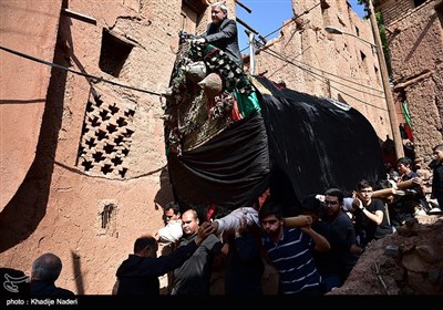 آیین نخل گردانی در روستای ابیانه