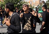 دستههای عزاداری روز عاشورا در بجنورد به روایت تصویر