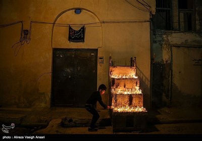 آیین شمع زنی شب عاشورا در بوشهر 