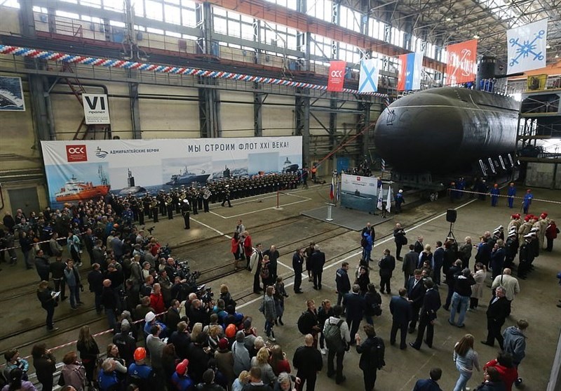روسیه زیردریایی «روح دریا» را به آب انداخت+تصاویر