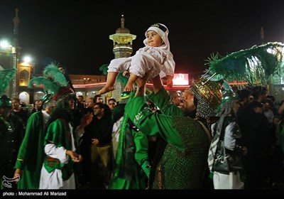 دسته عزاداری سقا ها در شام غریبان-قم