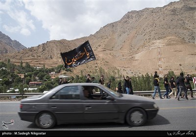 آیین عزاداری ظهر عاشورا در روستای حسنکدر جاده چالوس