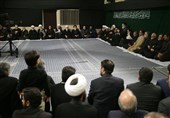 آخرین شب مراسم عزاداری امام حسین (ع) در حسینیه امام خمینی ره