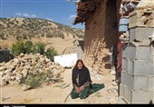 حکایت پیرزن از پای فتاده بویراحمدی؛ "گل ناز" درمان نابینایی چشمانش را به التماس نشسته است+فیلم