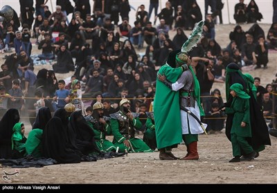 تعزیه حضرت علی اکبر و تدفین شهدای دشت کربلا - نوش آباد