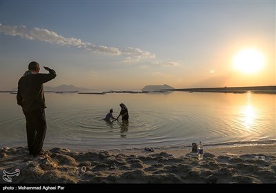 دریاچه ارومیه در آخرین روزهای تابستان 