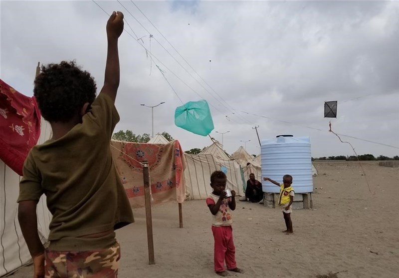 Yemeni internally displaced people fled their home in Hudaydah