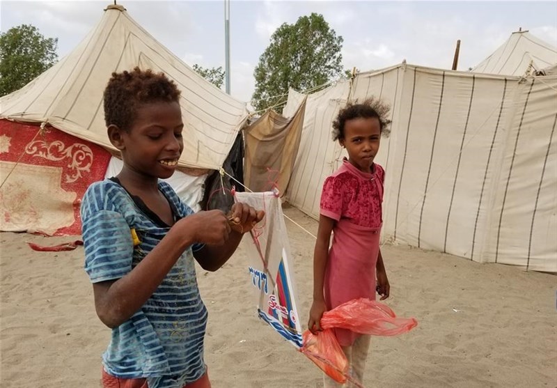 Yemeni internally displaced people fled their home in Hudaydah