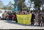 سمنان| روایت تصاویر از اعزام نمادین رزمندگان به جبهه های حق علیه باطل در دامغان
