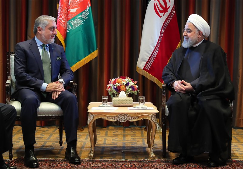 روحانی در دیدار با &quot;عبدالله&quot;: توسعه روابط تهران و کابل در همه عرصه‌ها به نفع دو ملت است