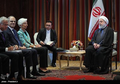 دکتر روحانی در دیدار مدیر اجرایی صندوق بین المللی پول