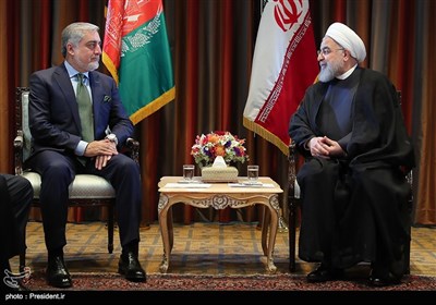 دکتر روحانی در دیدار رییس اجرایی دولت افغانستان 