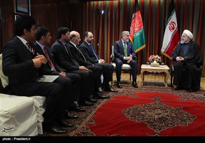 دکتر روحانی در دیدار رییس اجرایی دولت افغانستان 