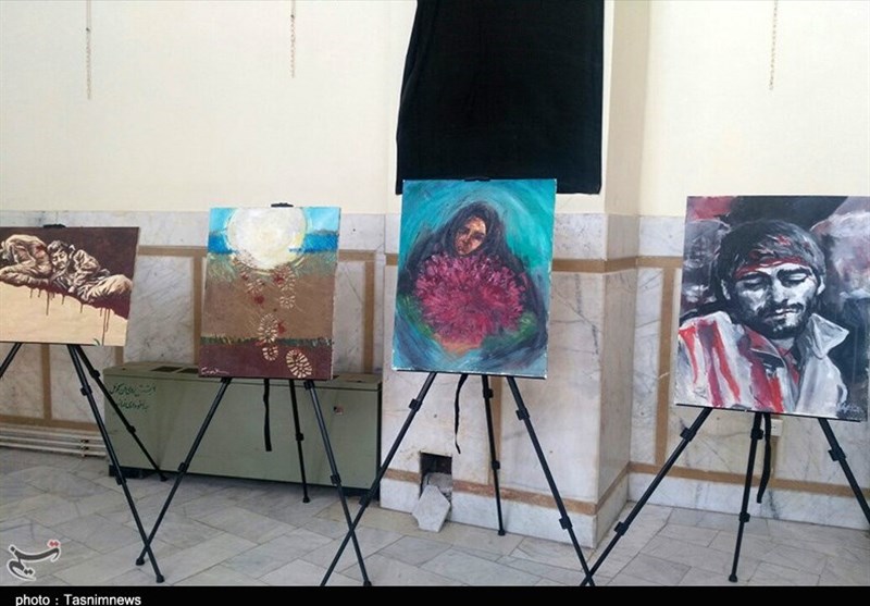 نمایشگاه نقاشی حمایت از کودکان توان‌خواه در مازندران برپا شد + فیلم