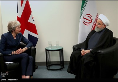 دکتر روحانی در دیدار نخست وزیر انگلیس