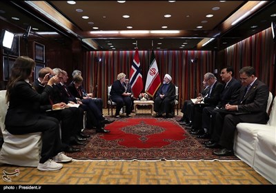 دکتر روحانی در دیدار نخست وزیر نروژ