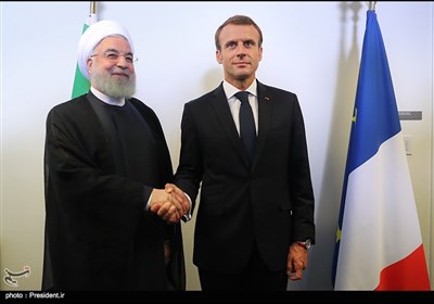 دکتر روحانی در دیدار رییس جمهور فرانسه