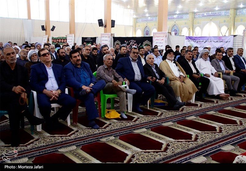 خوزستان| مراسم سران عشایر بندرماهشهر برای یادبود شهدای حادثه تروریستی اهواز+تصاویر