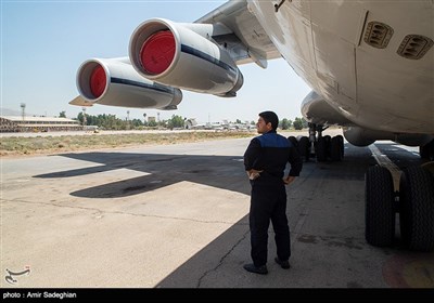 اورهال هواپیمای سی 130 و ایلوشین روسی در پایگاه هوایی شهید دوران شیراز