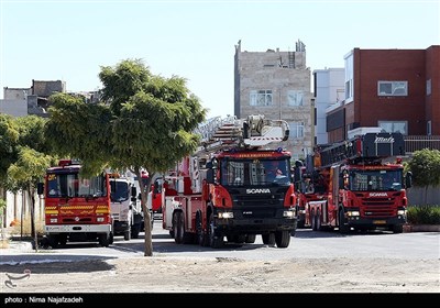  مراسم روز ایمنی و آتش نشانی در مشهد