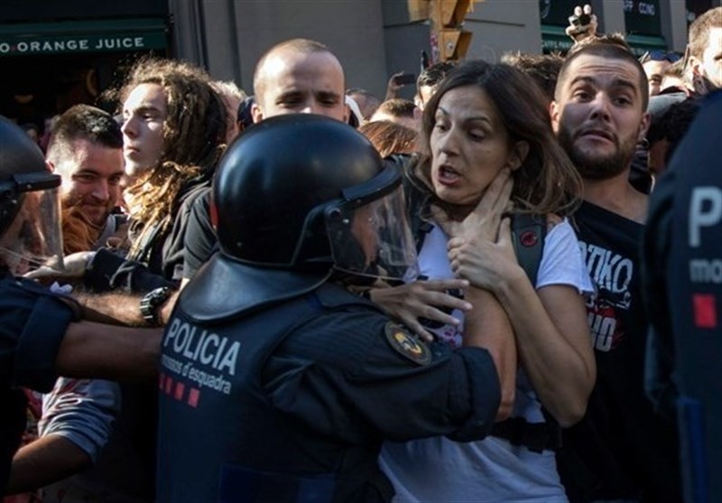 بازداشت 6 نفر در ناآرامی‌های ایالت کاتالونیا
