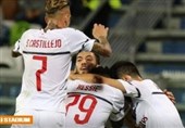 فوتبال جهان|میلان در زمین ساسولو با پیروزی آشتی کرد