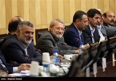 علی لاریجانی رئیس مجلس در نشست کمیسیون کشاورزی