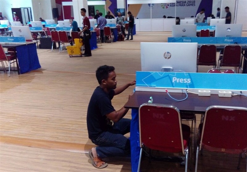 گزارش خبرنگار اعزامی تسنیم از اندونزی| آماده‌سازی مرکز رسانه‌ای سومین دوره بازی‌های پاراآسیایی