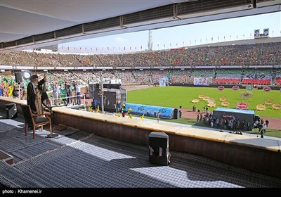 Ayatollah Khamenei Addresses Iran’s Basij Volunteer Forces at Azadi Stadium