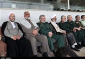 حضور رهبر معظم انقلاب در اجتماع عظیم بسیجیان در ورزشگاه آزادی