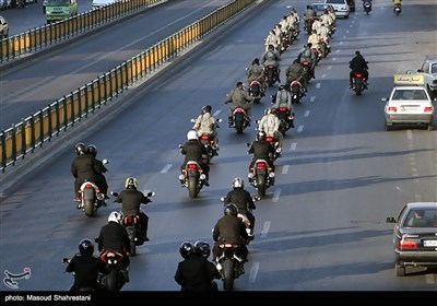 رژه موتور سواران یگان امنیتی امام حسن مجتبی(ع) سپاه