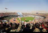 حضور رهبر معظم انقلاب در اجتماع عظیم بسیجیان در ورزشگاه آزادی