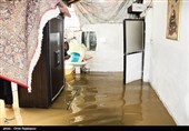 سیلاب و آب گرفتگی منازل در رودسر گیلان