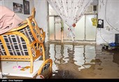 سیلاب و آب گرفتگی منازل در رودسر گیلان