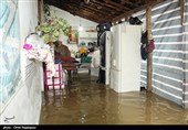 سیلاب و آب گرفتگی منازل در رودسر گیلان