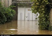 سیلاب و آب گرفتگی منازل در رودسر گیلان