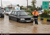 سیلاب و آب گرفتگی منازل در رودسر گیلان