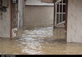 سیلاب و آب گرفتگی منازل در رودسر گیلان