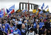 Scottish Independence Supporters Rally in Edinburgh