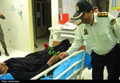 خوزستان|عیادت فرمانده و کارکنان انتظامی هندیجان از بیماران + تصاویر