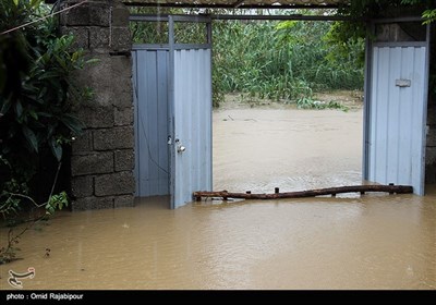 جاری شدن سیل در شرق گیلان 